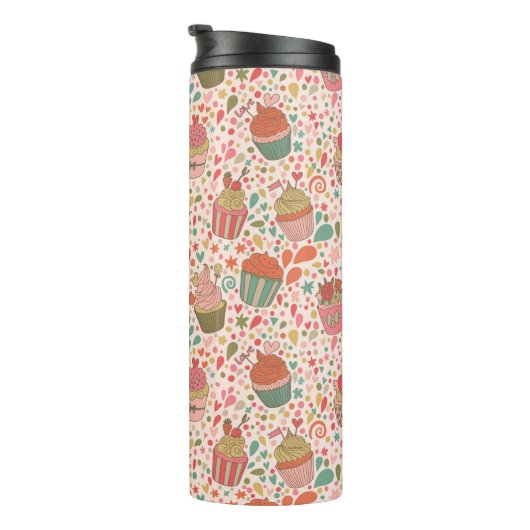 Süßes Muster Thermosbecher (Nach rechts gedreht)