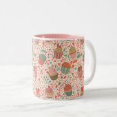 Süßes Muster Zweifarbige Tasse (VorderseiteRechts)