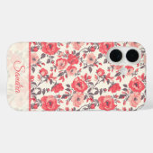 Süßes Muttergeschenk Rosenblumen Name Case-Mate iPhone Hülle (Rückseite (Horizontal))