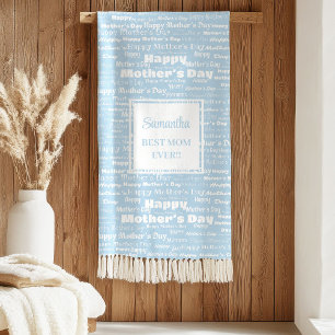 Süßes Muttertagsgeschenk Handlettering-Decke Sherpadecke