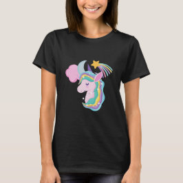 Süßes Nacht Einhorn Sternennacht Mädchen T-Shirt M