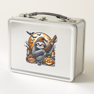 Süßes Nachtfaultier Halloween Klassik T-Shirt Metall Brotdose