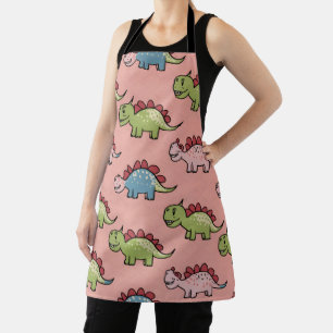 Süßes nahtloses Dinosaurier-Muster Schürze