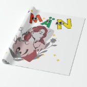 Süßes Namensdesign EMAN Geschenkpapier (Ungerollt)