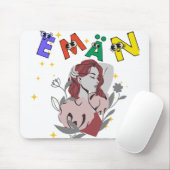 Süßes Namensdesign EMAN Mousepad (Mit Mouse)
