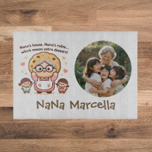 Süßes Nana-Haus Nana-Regeln Oma-Foto