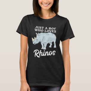 Süßes Nashorn, nur ein Junge der Nashörner liebt T-Shirt
