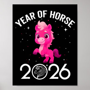 Süßes Neujahr 2026 T-Shirt Kind Mädchen Junge - Ja Poster