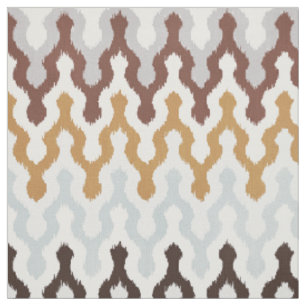 Süßes neutrales braun-gold-graues Chevron-Ikat-Mus Stoff