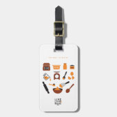 Süßes Niedliches Backwerkzeug Art Gepäckanhänger (Vorderseite vertikal)