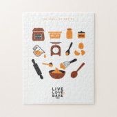 Süßes Niedliches Backwerkzeug Art Puzzle (Vertikal)