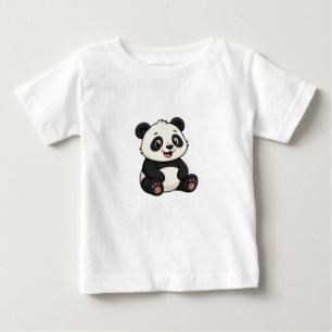 Süßes niedliches Cartoon-Panda-Bär-Baby-T-Shirt Baby T-shirt