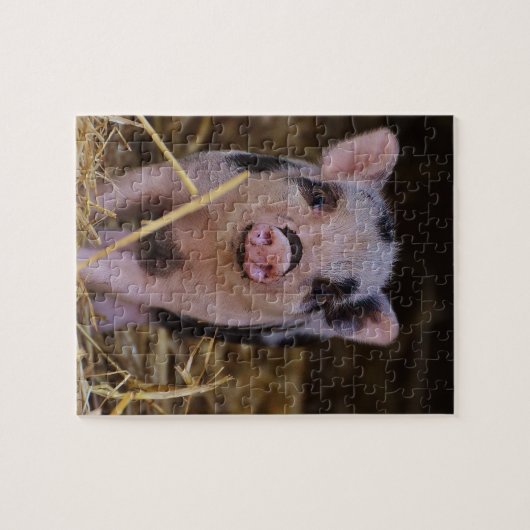 Süßes niedliches Schwein Puzzle (Horizontal)