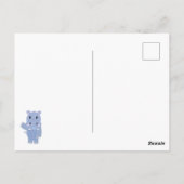 Süßes Nilpferd-Hippo-Muster Postkarte (Rückseite)