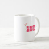 Süßes Notfallkrankenschwester-Schleifen-Herzen Kaffeetasse (VorderseiteRechts)