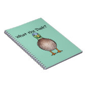 Süßes Notizbuch mit Ente Notizblock (Rechte Seite)