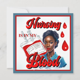 Süßes Nurschen-Pinup_ Es liegt in meinem Blut Feiertagskarte