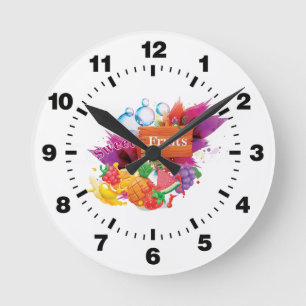 Süßes Obst der Uhr
