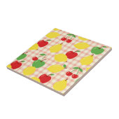 Süßes Obst-Gingham-Muster Fliese (Seite)