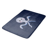 Süßes Octopus-Muster Badematte (Schrägansicht)