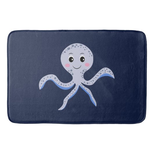 Süßes Octopus-Muster Badematte (Vorderseite)