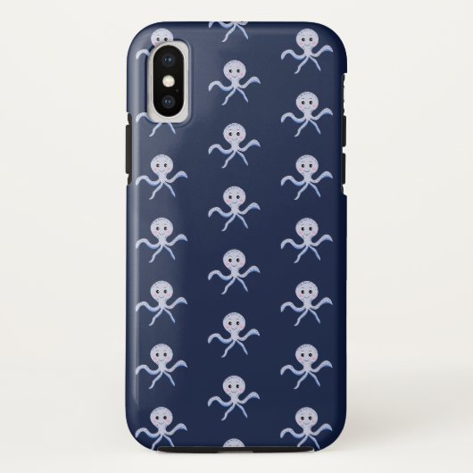 Süßes Octopus-Muster Case-Mate iPhone Hülle (Rückseite)