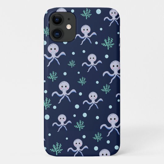 Süßes Octopus-Muster Case-Mate iPhone Hülle (Rückseite)