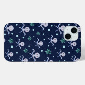 Süßes Octopus-Muster Case-Mate iPhone Hülle (Rückseite (Horizontal))