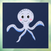 Süßes Octopus-Muster Fensteraufkleber (Blatt 3)