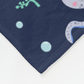 Süßes Octopus-Muster Fleecedecke (Ecke)
