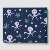 Süßes Octopus-Muster Gästebuch (Rückseite)