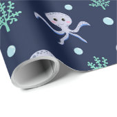 Süßes Octopus-Muster Geschenkpapier (Rolleneckpunkt)