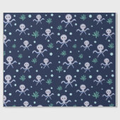 Süßes Octopus-Muster Geschenkpapier (Flach)