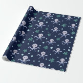 Süßes Octopus-Muster Geschenkpapier (Ungerollt)