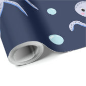Süßes Octopus-Muster Geschenkpapier (Rolleneckpunkt)