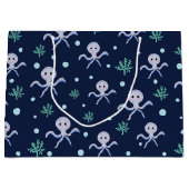 Süßes Octopus-Muster Große Geschenktüte (Vorderseite)