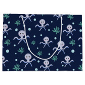 Süßes Octopus-Muster Große Geschenktüte (Rückseite)