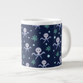 Süßes Octopus-Muster Jumbo-Tasse (Vorderseite Rechts)