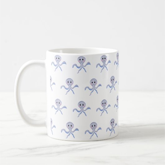 Süßes Octopus-Muster Kaffeetasse (Links)