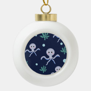 Süßes Octopus-Muster Keramik Kugel-Ornament