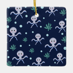 Süßes Octopus-Muster Keramikornament