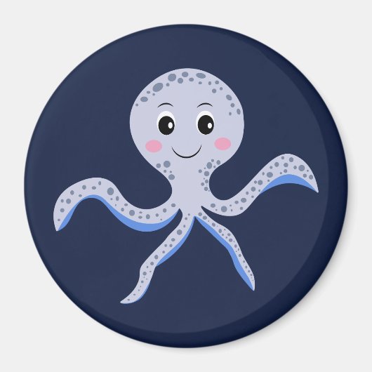 Süßes Octopus-Muster Magnet (Vorne)