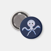 Süßes Octopus-Muster Magnet (Vorderseite/Rückseite)