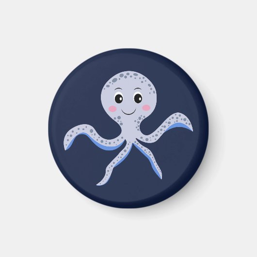 Süßes Octopus-Muster Magnet (Vorne)