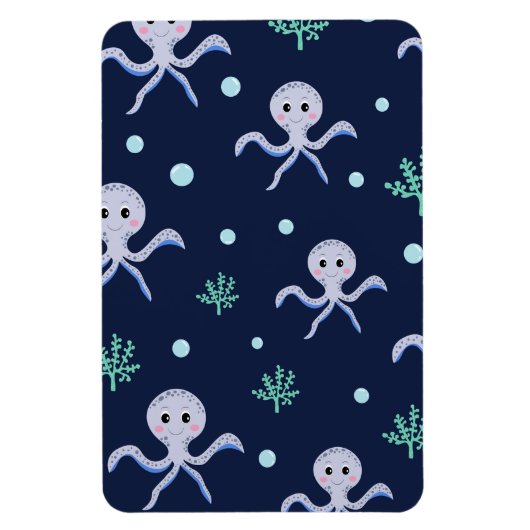 Süßes Octopus-Muster Magnet (Vertikal)
