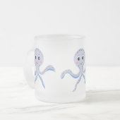 Süßes Octopus-Muster Mattglastasse (Vorderseite Links)