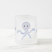 Süßes Octopus-Muster Mattglastasse (Mittel)
