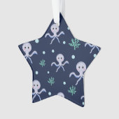 Süßes Octopus-Muster Ornament (Vorderseite)