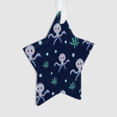 Süßes Octopus-Muster Ornament (Vorderseite)