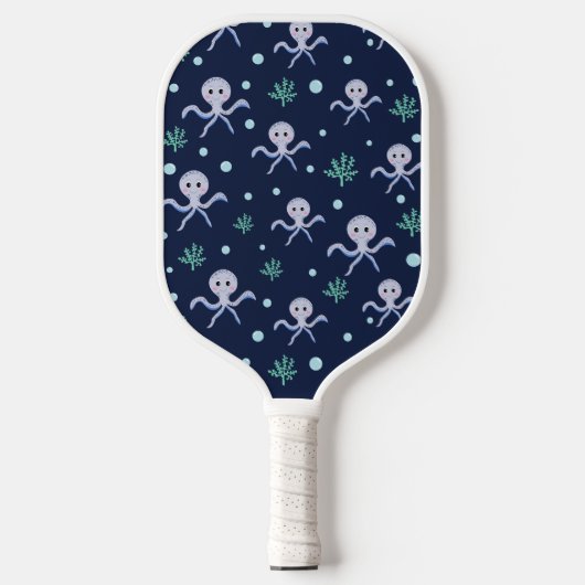 Süßes Octopus-Muster Pickleball Schläger (Vorderseite)